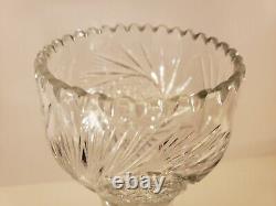 Antique 19th C. Large 12 ABP American Brilliant Period Deep Cut Crystal Vase