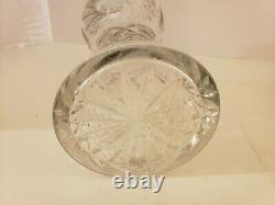 Antique 19th C. Large 12 ABP American Brilliant Period Deep Cut Crystal Vase