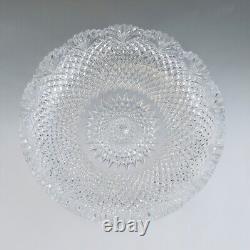 Antique ABP American Brilliant Cut Crystal Glass Serving/Fruit Bowl or Dish 10