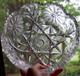 Antique ABP American Brilliant Period STAR & THISTLE Hand Cut CRYSTAL BOWL Heavy