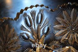 Antique ABP American Brilliant Period STAR & THISTLE Hand Cut CRYSTAL BOWL Heavy