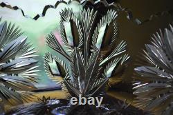 Antique ABP American Brilliant Period STAR & THISTLE Hand Cut CRYSTAL BOWL Heavy