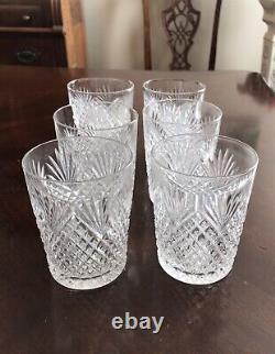 Antique ABP Cut Crystal Tumbler Glasses Diamond and Fan Set of 6