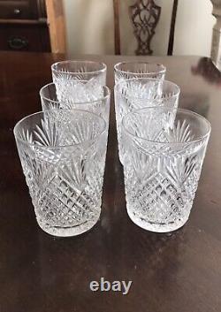 Antique ABP Cut Crystal Tumbler Glasses Diamond and Fan Set of 6