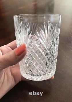 Antique ABP Cut Crystal Tumbler Glasses Diamond and Fan Set of 6