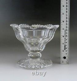 Antique ABP or Irish Cut Crystal Glass Compote Pedestal Bowl or Dish