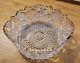 Antique American Brilliant Cut Crystal Bowl With 18k Gold Plated Trim BEAUTIFUL