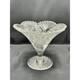 Antique American Brilliant Cut Glass Bowl Hobstar Fan Scalloped Rim ABP Crystal