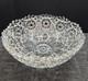 Antique American Brilliant Cut Glass Bowl Sawtooth Stars 10.5 x 5 Bowl Heavy