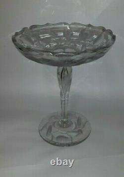 Antique American Brilliant Cut Glass Compote Crystal
