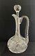 Antique American Brilliant Cut Glass Crystal Abp Handled Decanter Carafe