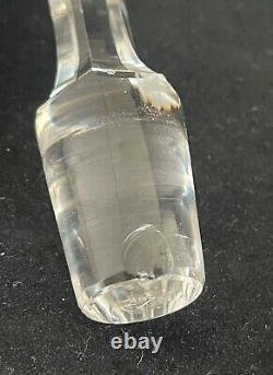 Antique American Brilliant Cut Glass Crystal Abp Handled Decanter Carafe