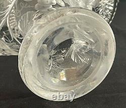 Antique American Brilliant Cut Glass Crystal Abp Rare Charles Tuthill Basket