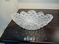 Antique American Brilliant Cut Glass Crystal Bowl
