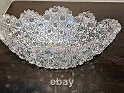 Antique American Brilliant Cut Glass Crystal Bowl