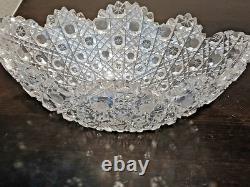Antique American Brilliant Cut Glass Crystal Bowl