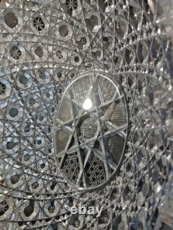 Antique American Brilliant Cut Glass Crystal Bowl