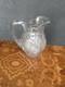 Antique American Brilliant Cut Glass Crystal Clear Pitcher #208 Triple Notch