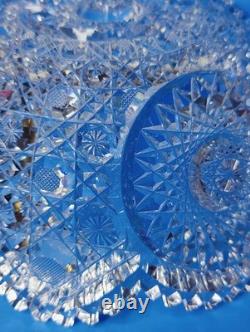 Antique American Brilliant Cut Glass Crystal Large Bowl 9 Stunning 4.5 Deep