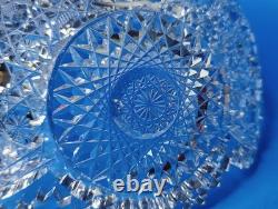 Antique American Brilliant Cut Glass Crystal Large Bowl 9 Stunning 4.5 Deep