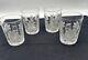 Antique American Brilliant Daisy Cut Glass Water Whiskey/Juice Tumble Set Of 4