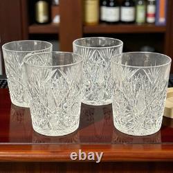 Antique American Brilliant Period 4 Lowball Whiskey Glasses Heavy Cut Crystal Antique American Brilliant Period 4 Lowball Whiskey Glasses Heavy Cut Crystal