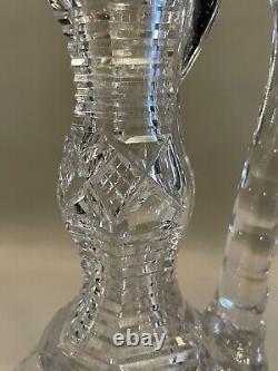 Antique American Brilliant Period ABP Clear Cut Crystal Glass Decanter