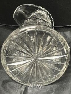 Antique American Brilliant Period ABP Cut Crystal Glass Pitcher 1876-1914