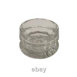 Antique American Brilliant Period Cut Glass Humidor Jar Crystal Tobacco Hobstar