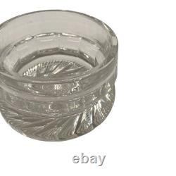Antique American Brilliant Period Cut Glass Humidor Jar Crystal Tobacco Hobstar