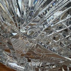 Antique American Brilliant Period Cut Glass Ice Tub Crystal Punch Bowl