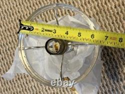 Antique American Cut Crystal Glass Boudoir Hobstar Lamp Mushroom Shade