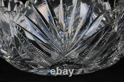 Antique American brilliant Cut Crystal Bowl Early 1900's