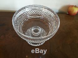 Antique Anglo Irish Crystal Cut Glass Georgian Footed Compote Fruit Bowl Urn