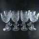 Antique BACCARAT Crystal Star Cut Set of 8 Water or Wine Glasses like Colbert