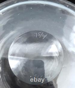 Antique BIG 16 Rock Crystal Engraved American English Brilliant Cut Glass Vase