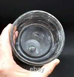 Antique BIG 16 Rock Crystal Engraved American English Brilliant Cut Glass Vase