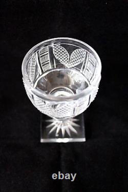 Antique Baccarat -Voneche cut crystal Empire glass goblet 1810-1830