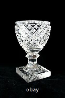 Antique Baccarat -Voneche cut crystal Empire glasses 1810-1830