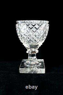 Antique Baccarat -Voneche cut crystal Empire glasses 1810-1830