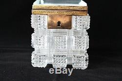 Antique Baccarat gilt bronze mounted cut crystal box c 1900