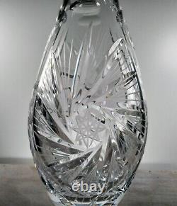 Antique Brilliant American Cut Crystal Decanter ELEANOR aka PINWHEEL 20 Tall