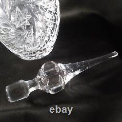 Antique Brilliant American Cut Crystal Decanter ELEANOR aka PINWHEEL 20 Tall