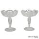 Antique Brilliant Cut Crystal Glass Candy Compote Pedestal Nut Dish a Pair