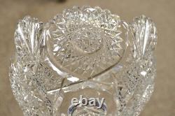 Antique Brilliant Cut Crystal Glass Candy Compote Pedestal Nut Dish a Pair