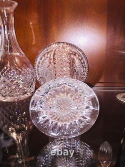 Antique Crystal Vase ABP Cut Glass Trumpet Large Heavy Footed Vtg Minte 8