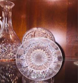 Antique Crystal Vase ABP Cut Glass Trumpet Large Heavy Footed Vtg Minte 8