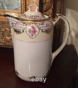 Antique Crystal Vase ABP Cut Glass Trumpet Large Heavy Footed Vtg Minte 8