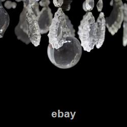 Antique Cut Crystal & Glass 8-Light Chandelier C1930