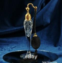 Antique Cut Crystal Perfume Atomizer DeVilbiss Cambridge Perfumizer -1922